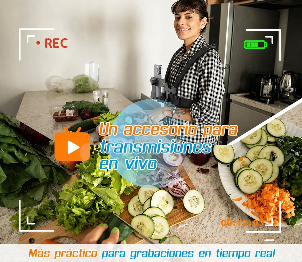 SOPORTE PECHO PARA CELULAR 360°